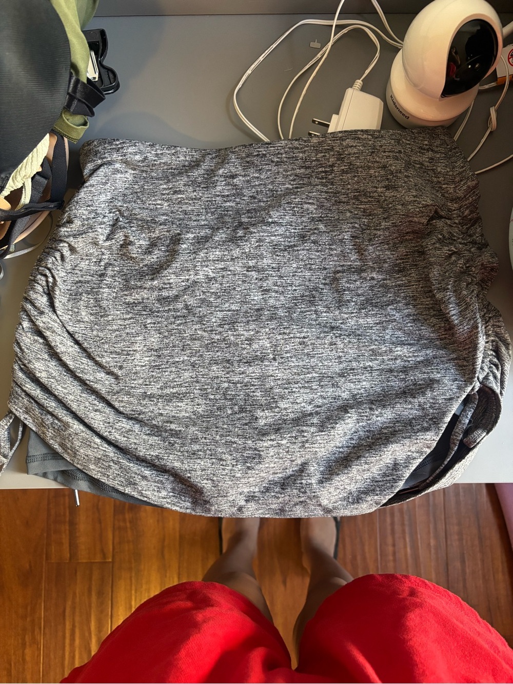 Kyodan Gray Heather Athletic Mini Skirt